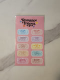 Romance Sticker sheet
