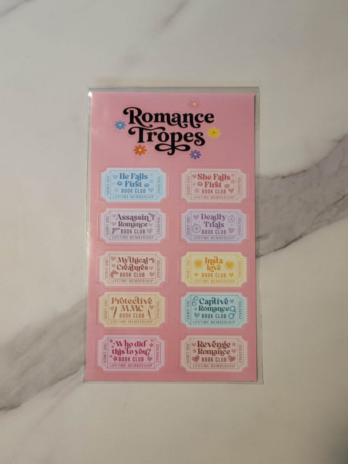 Romance Sticker sheet