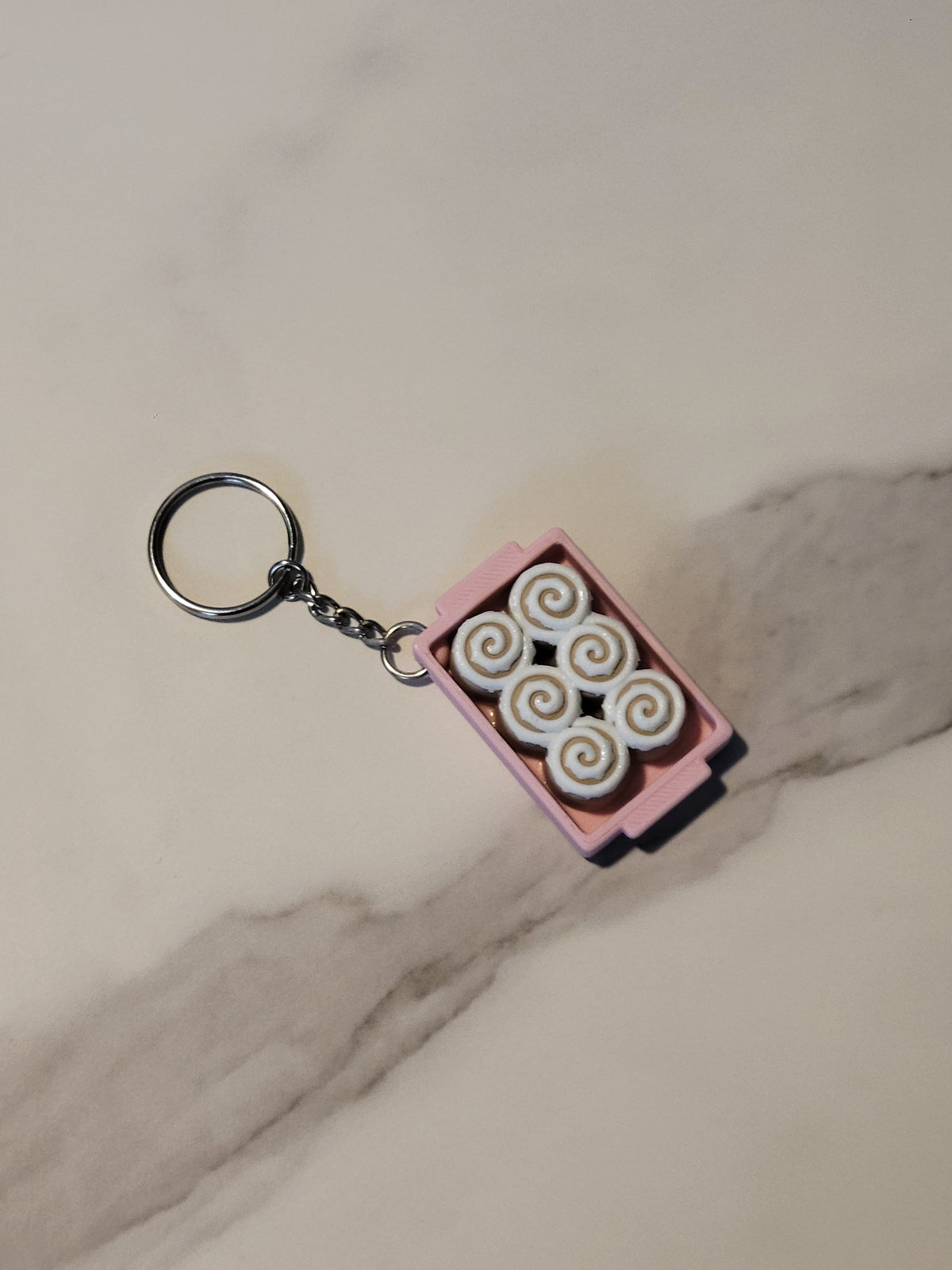 Cinnamon Roll Keychain